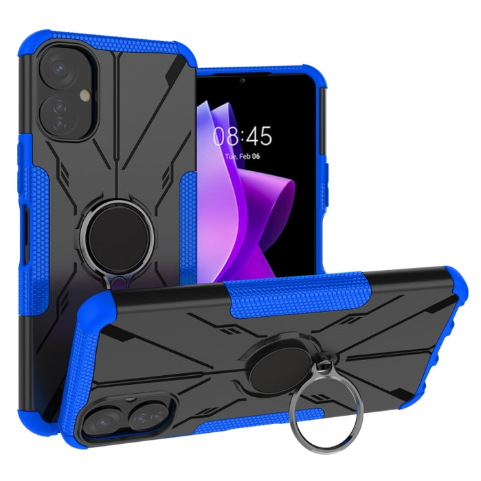 Armor Bear Funda para teléfono PC + TPU a prueba de golpes con anillo