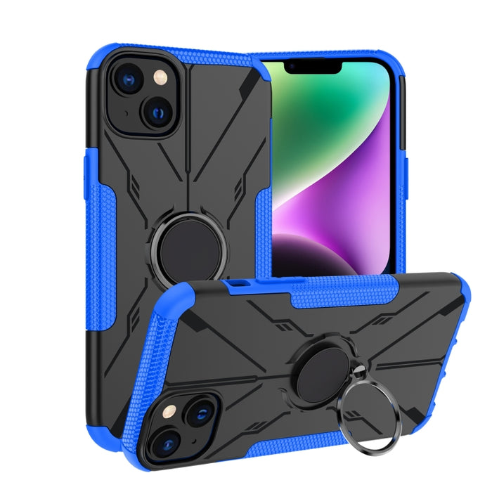 Armor Bear Funda para teléfono PC + TPU a prueba de golpes con anillo