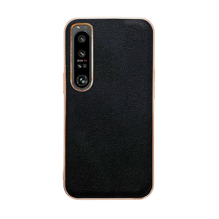 Estuche para teléfono de cuero genuino Luolai Series Nano Plating, For Sony Xperia 1 IV, For Sony Xperia 10 IV, For vivo X80 5G, For vivo X80 Pro 5G, For Xiaomi Mix Fold 2, For Motorola Moto Razr 2022
