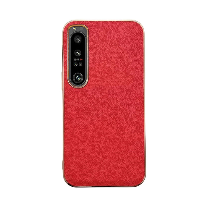 Estuche para teléfono de cuero genuino Luolai Series Nano Plating, For Sony Xperia 1 IV, For Sony Xperia 10 IV, For vivo X80 5G, For vivo X80 Pro 5G, For Xiaomi Mix Fold 2, For Motorola Moto Razr 2022