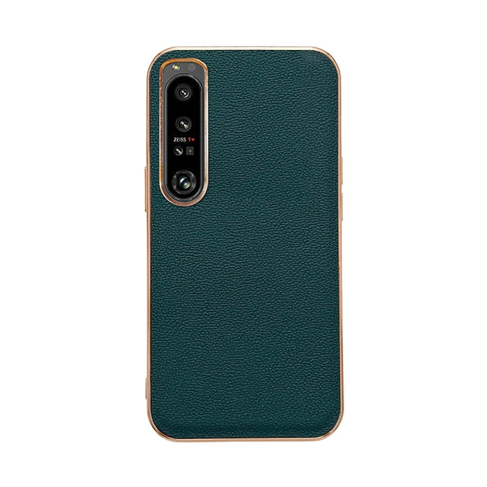 Estuche para teléfono de cuero genuino Luolai Series Nano Plating, For Sony Xperia 1 IV, For Sony Xperia 10 IV, For vivo X80 5G, For vivo X80 Pro 5G, For Xiaomi Mix Fold 2, For Motorola Moto Razr 2022