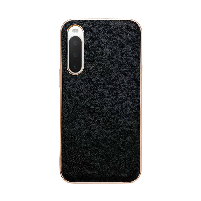 Estuche para teléfono de cuero genuino Luolai Series Nano Plating, For Sony Xperia 1 IV, For Sony Xperia 10 IV, For vivo X80 5G, For vivo X80 Pro 5G, For Xiaomi Mix Fold 2, For Motorola Moto Razr 2022