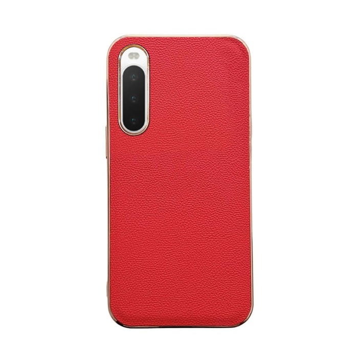Estuche para teléfono de cuero genuino Luolai Series Nano Plating, For Sony Xperia 1 IV, For Sony Xperia 10 IV, For vivo X80 5G, For vivo X80 Pro 5G, For Xiaomi Mix Fold 2, For Motorola Moto Razr 2022