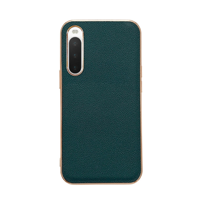 Estuche para teléfono de cuero genuino Luolai Series Nano Plating, For Sony Xperia 1 IV, For Sony Xperia 10 IV, For vivo X80 5G, For vivo X80 Pro 5G, For Xiaomi Mix Fold 2, For Motorola Moto Razr 2022