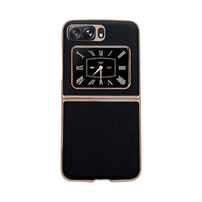 Estuche para teléfono de cuero genuino Luolai Series Nano Plating, For Sony Xperia 1 IV, For Sony Xperia 10 IV, For vivo X80 5G, For vivo X80 Pro 5G, For Xiaomi Mix Fold 2, For Motorola Moto Razr 2022