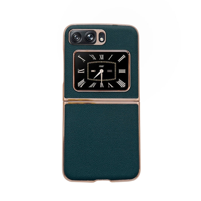 Estuche para teléfono de cuero genuino Luolai Series Nano Plating, For Sony Xperia 1 IV, For Sony Xperia 10 IV, For vivo X80 5G, For vivo X80 Pro 5G, For Xiaomi Mix Fold 2, For Motorola Moto Razr 2022