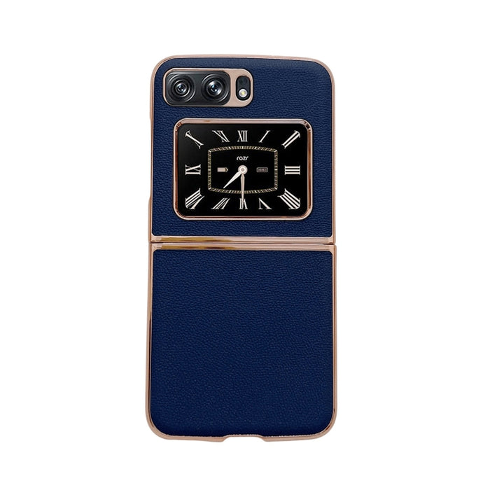 Estuche para teléfono de cuero genuino Luolai Series Nano Plating, For Sony Xperia 1 IV, For Sony Xperia 10 IV, For vivo X80 5G, For vivo X80 Pro 5G, For Xiaomi Mix Fold 2, For Motorola Moto Razr 2022
