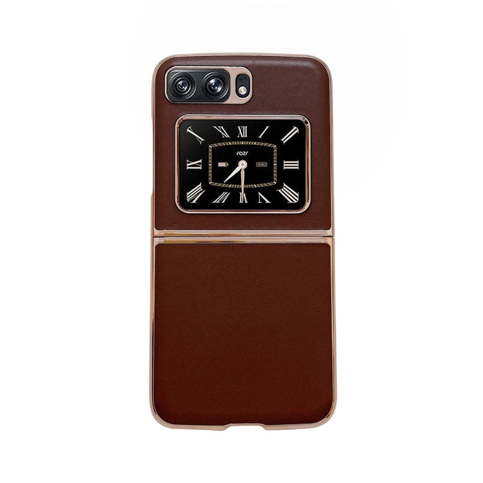 Estuche para teléfono Nano Plating de la serie Xiaoya de cuero genuino, For Sony Xperia 1 IV, For Sony Xperia 10 IV, For vivo X80 5G, For vivo X80 Pro 5G, For Xiaomi Mix Fold 2, For Motorola Moto Razr 2022