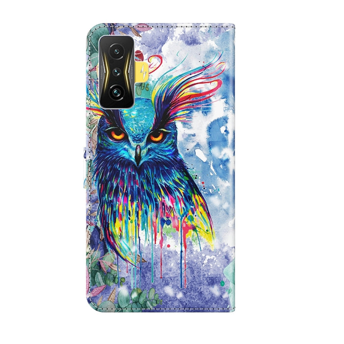 Estuche para teléfono con patrón de pintura 3D TPU + PU, For Xiaomi Poco F4 GT, For Xiaomi Poco M5, For Xiaomi Poco M5S/Redmi Note 10/Note 10S