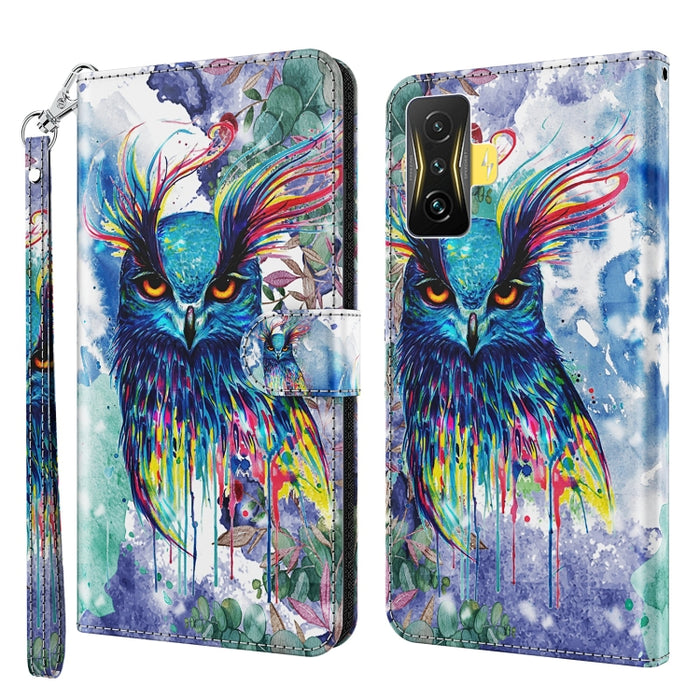Estuche para teléfono con patrón de pintura 3D TPU + PU, For Xiaomi Poco F4 GT, For Xiaomi Poco M5, For Xiaomi Poco M5S/Redmi Note 10/Note 10S