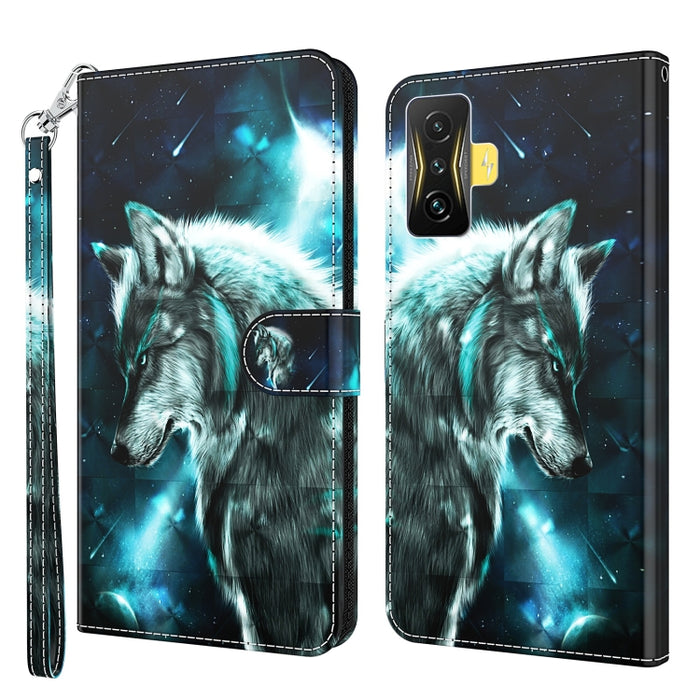 Estuche para teléfono con patrón de pintura 3D TPU + PU, For Xiaomi Poco F4 GT, For Xiaomi Poco M5, For Xiaomi Poco M5S/Redmi Note 10/Note 10S