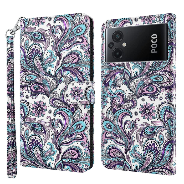Estuche para teléfono con patrón de pintura 3D TPU + PU, For Xiaomi Poco F4 GT, For Xiaomi Poco M5, For Xiaomi Poco M5S/Redmi Note 10/Note 10S