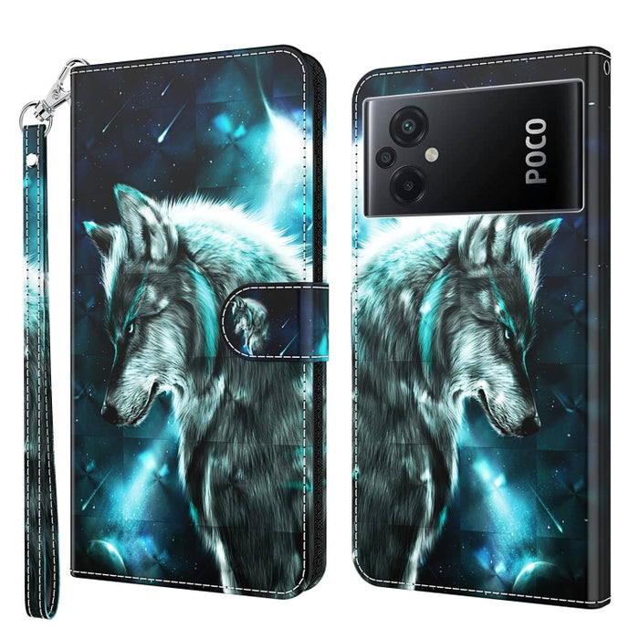 Estuche para teléfono con patrón de pintura 3D TPU + PU, For Xiaomi Poco F4 GT, For Xiaomi Poco M5, For Xiaomi Poco M5S/Redmi Note 10/Note 10S