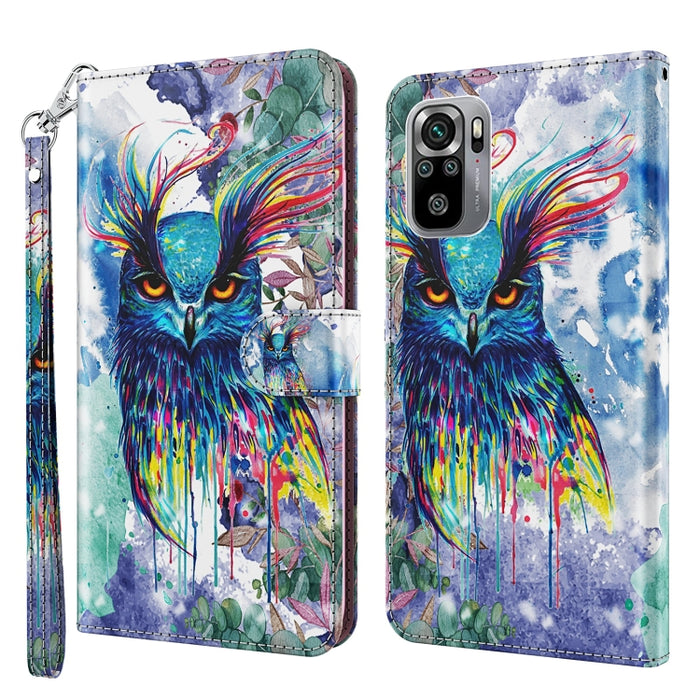 Estuche para teléfono con patrón de pintura 3D TPU + PU, For Xiaomi Poco F4 GT, For Xiaomi Poco M5, For Xiaomi Poco M5S/Redmi Note 10/Note 10S
