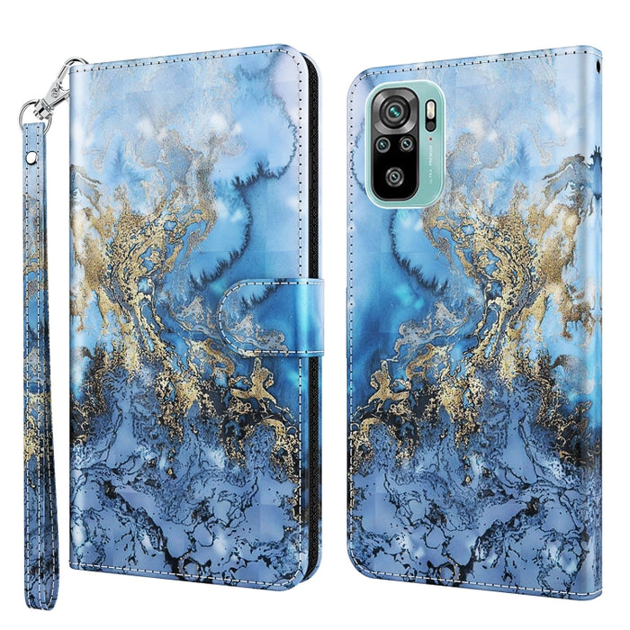Estuche para teléfono con patrón de pintura 3D TPU + PU, For Xiaomi Poco F4 GT, For Xiaomi Poco M5, For Xiaomi Poco M5S/Redmi Note 10/Note 10S