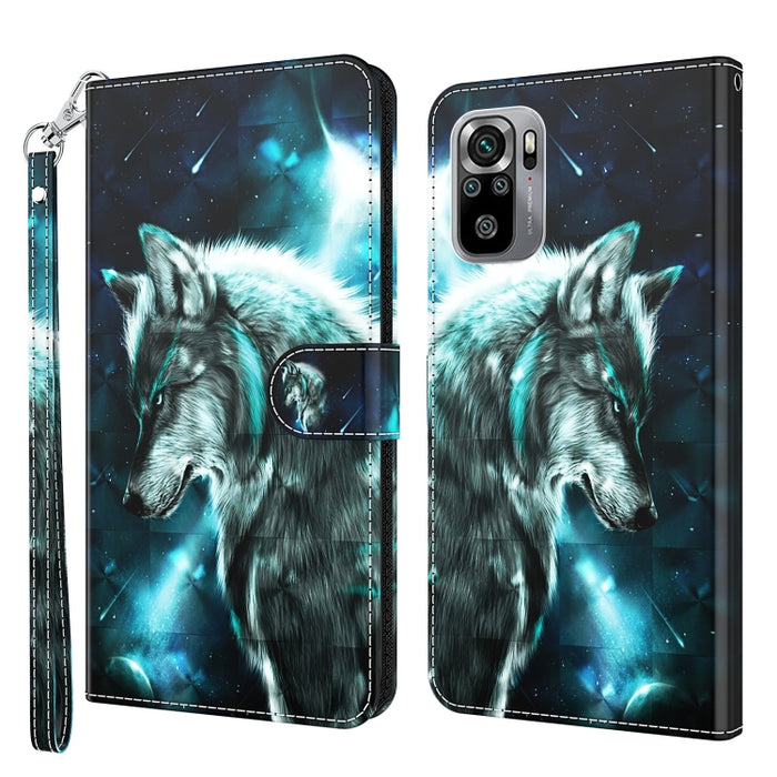 Estuche para teléfono con patrón de pintura 3D TPU + PU, For Xiaomi Poco F4 GT, For Xiaomi Poco M5, For Xiaomi Poco M5S/Redmi Note 10/Note 10S