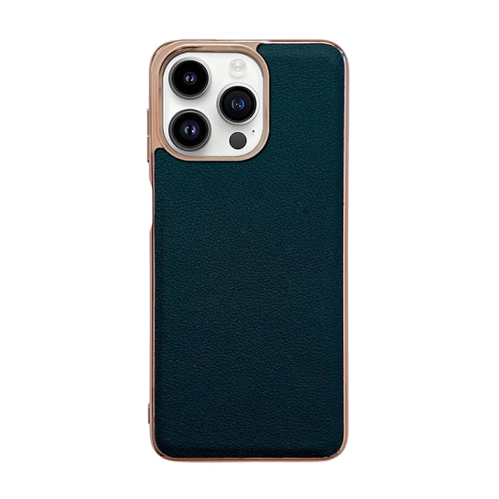 Estuche para teléfono de cuero genuino con nano galvanoplastia de la serie Waves