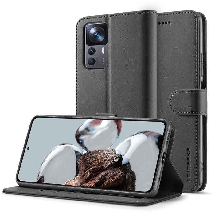 LC.IMEEKE Estuche para teléfono de cuero con textura de becerro, For Samsung Galaxy A23e, For Xiaomi 12T / 12T Pro, For Xiaomi Redmi 9C