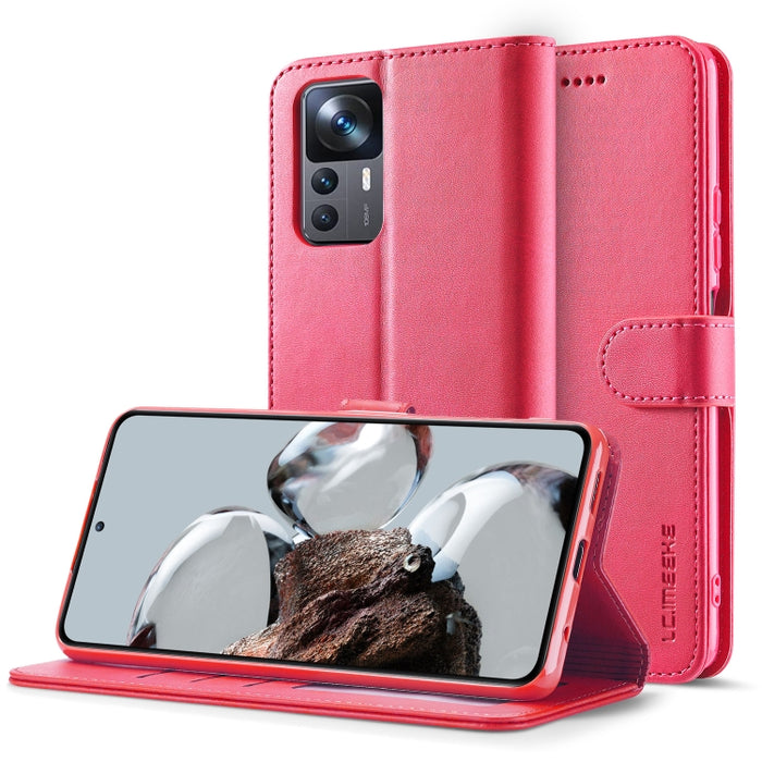 LC.IMEEKE Estuche para teléfono de cuero con textura de becerro, For Samsung Galaxy A23e, For Xiaomi 12T / 12T Pro, For Xiaomi Redmi 9C