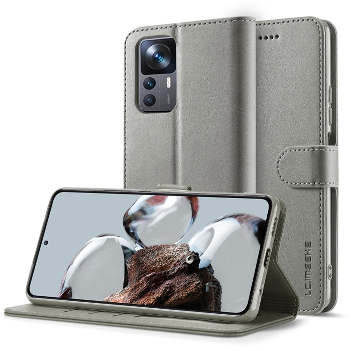 LC.IMEEKE Estuche para teléfono de cuero con textura de becerro, For Samsung Galaxy A23e, For Xiaomi 12T / 12T Pro, For Xiaomi Redmi 9C