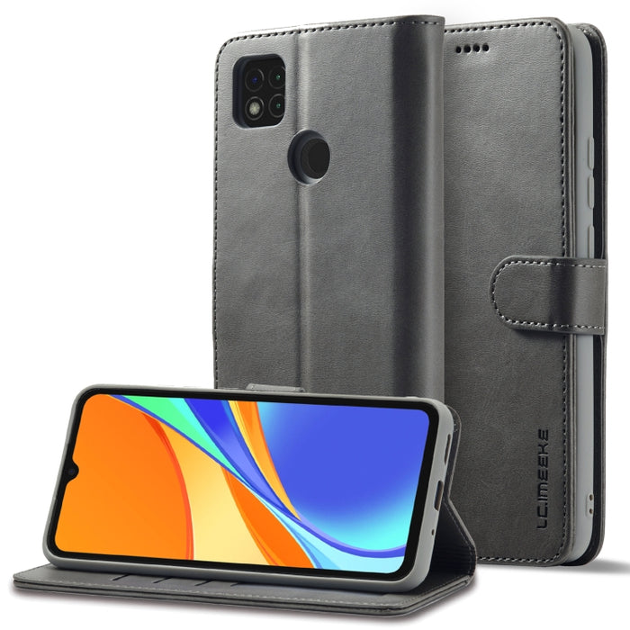 LC.IMEEKE Estuche para teléfono de cuero con textura de becerro, For Samsung Galaxy A23e, For Xiaomi 12T / 12T Pro, For Xiaomi Redmi 9C