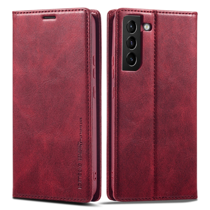 LC.IMEEKE RFID Funda de cuero antirrobo para teléfono