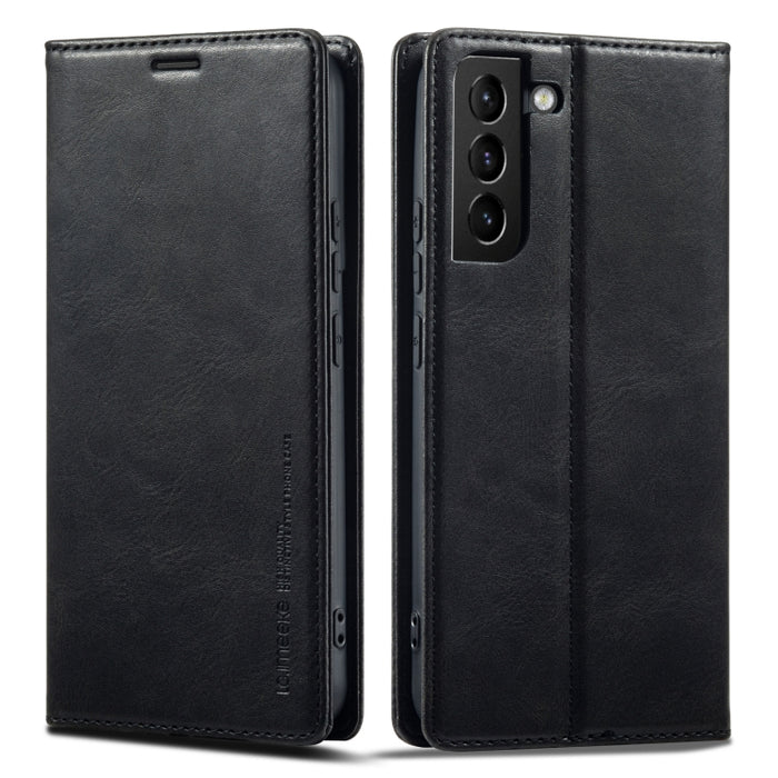 LC.IMEEKE RFID Funda de cuero antirrobo para teléfono