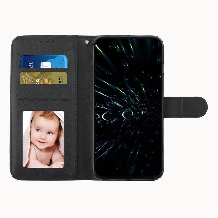 Estuche para teléfono de cuero con hebilla de textura de becerro cosido, For OPPO A57 5G/Realme V23/A77 5G, For Realme C30 4G, For OPPO Reno8 5G/Reno8 5G Global, For OPPO Reno8 Pro+ 5G/Reno8 Pro 5G Global, For vivo Y35 4G/Y22s/Y22, For Xiaomi Redmi A1 ...