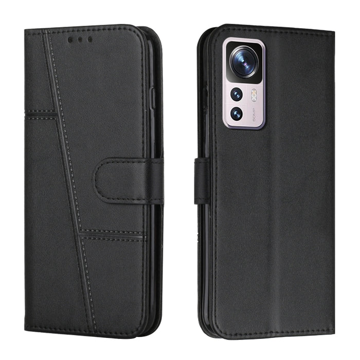 Estuche para teléfono de cuero con hebilla de textura de becerro cosido, For OPPO A57 5G/Realme V23/A77 5G, For Realme C30 4G, For OPPO Reno8 5G/Reno8 5G Global, For OPPO Reno8 Pro+ 5G/Reno8 Pro 5G Global, For vivo Y35 4G/Y22s/Y22, For Xiaomi Redmi A1 ...