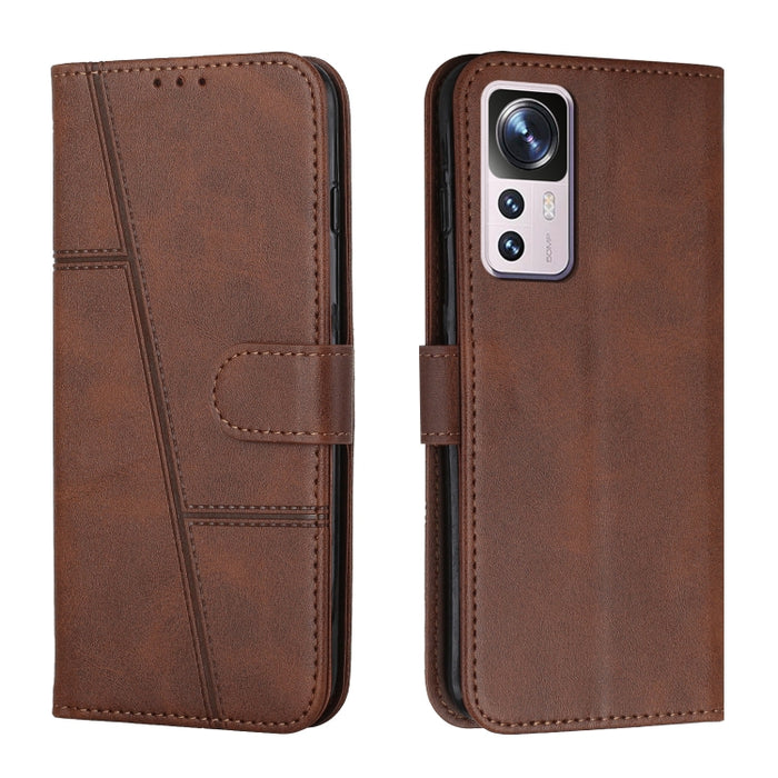 Estuche para teléfono de cuero con hebilla de textura de becerro cosido, For OPPO A57 5G/Realme V23/A77 5G, For Realme C30 4G, For OPPO Reno8 5G/Reno8 5G Global, For OPPO Reno8 Pro+ 5G/Reno8 Pro 5G Global, For vivo Y35 4G/Y22s/Y22, For Xiaomi Redmi A1 ...