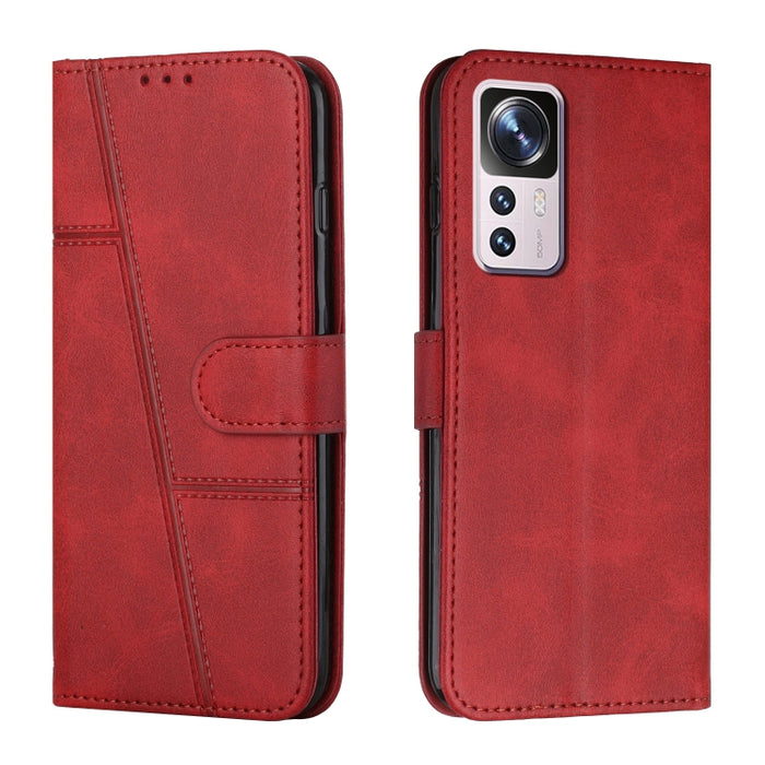 Estuche para teléfono de cuero con hebilla de textura de becerro cosido, For OPPO A57 5G/Realme V23/A77 5G, For Realme C30 4G, For OPPO Reno8 5G/Reno8 5G Global, For OPPO Reno8 Pro+ 5G/Reno8 Pro 5G Global, For vivo Y35 4G/Y22s/Y22, For Xiaomi Redmi A1 ...
