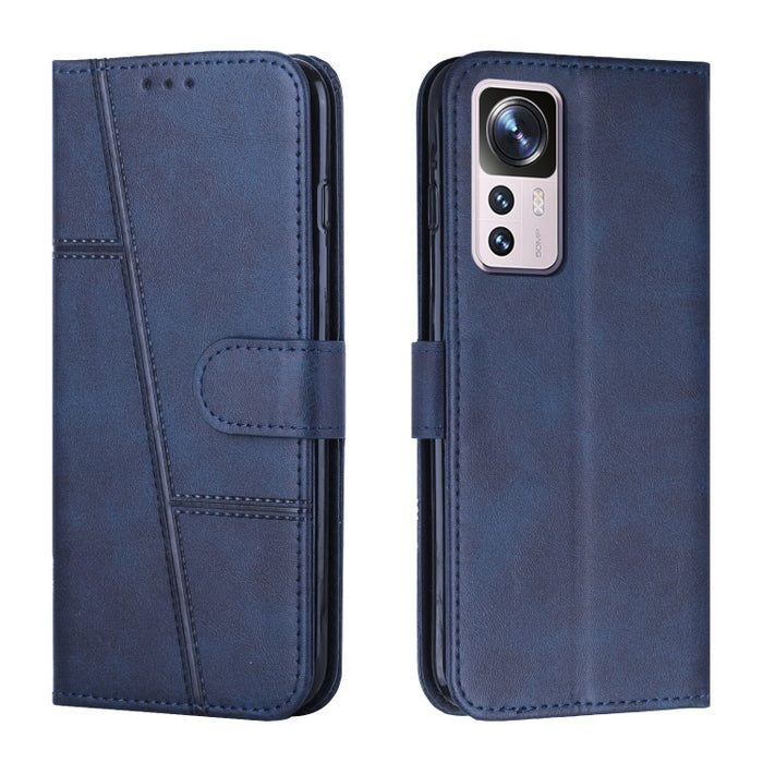 Estuche para teléfono de cuero con hebilla de textura de becerro cosido, For OPPO A57 5G/Realme V23/A77 5G, For Realme C30 4G, For OPPO Reno8 5G/Reno8 5G Global, For OPPO Reno8 Pro+ 5G/Reno8 Pro 5G Global, For vivo Y35 4G/Y22s/Y22, For Xiaomi Redmi A1 ...