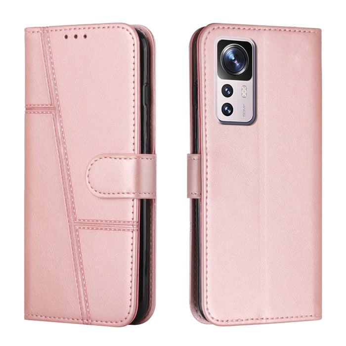 Estuche para teléfono de cuero con hebilla de textura de becerro cosido, For OPPO A57 5G/Realme V23/A77 5G, For Realme C30 4G, For OPPO Reno8 5G/Reno8 5G Global, For OPPO Reno8 Pro+ 5G/Reno8 Pro 5G Global, For vivo Y35 4G/Y22s/Y22, For Xiaomi Redmi A1 ...