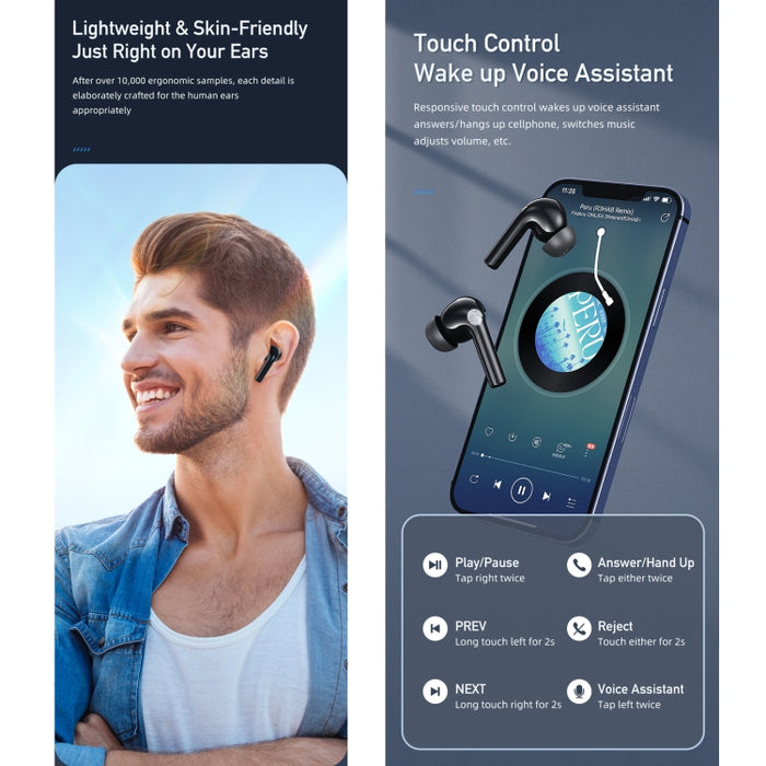 Auriculares deportivos awei T1 Pro True con estuche de carga