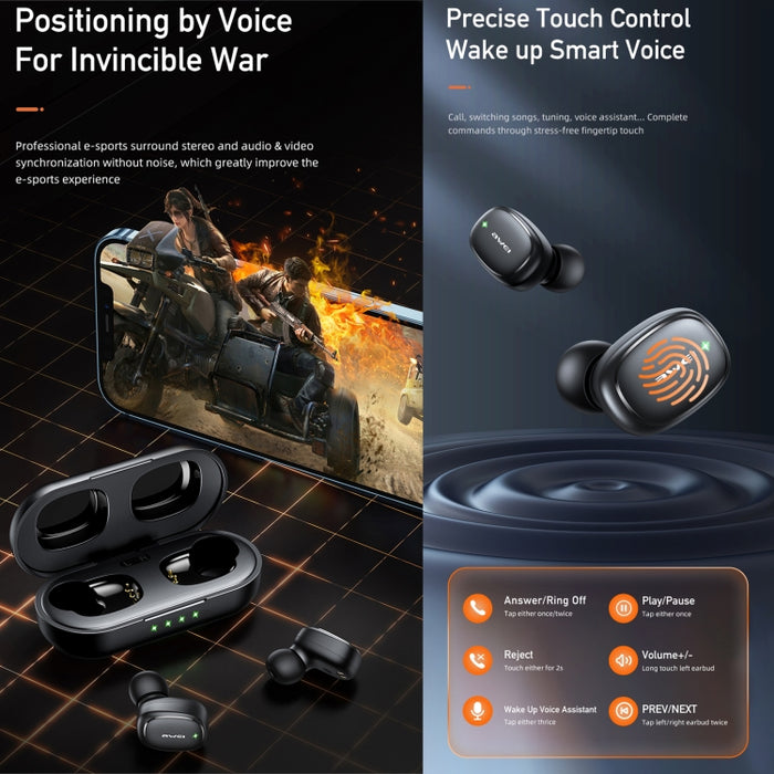 awei T13Pro Bluetooth V5.1 Auriculares deportivos