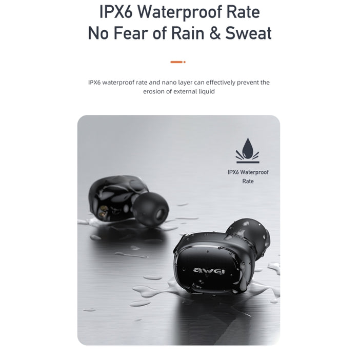 awei T13Pro Bluetooth V5.1 Auriculares deportivos