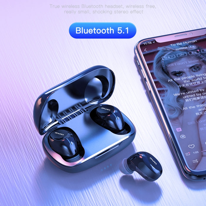 awei T20 Bluetooth 5.1 Audífonos inalámbricos verdaderos