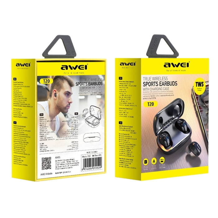 awei T20 Bluetooth 5.1 Audífonos inalámbricos verdaderos