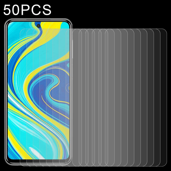 50 PCS 0.26mm 9H Dureza superficial 2.5D Película de media pantalla de vidrio templado a prueba de explosiones, For Xiaomi Redmi Note 9 Pro, For Xiaomi Redmi Note 9 Pro Max, For Xiaomi Redmi K30, For Xiaomi MI 10 (50 PCS), For Xiaomi MI 10 Pro (50 PCS)...