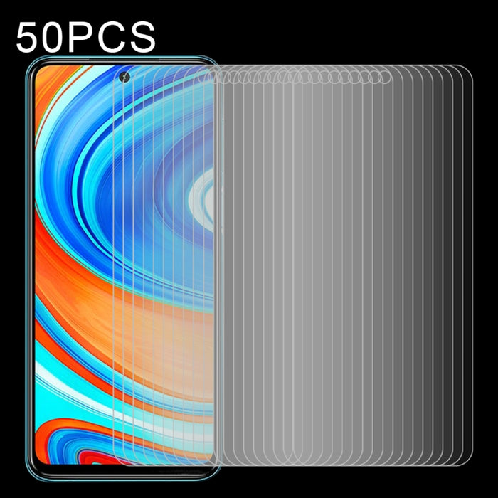 50 PCS 0.26mm 9H Dureza superficial 2.5D Película de media pantalla de vidrio templado a prueba de explosiones, For Xiaomi Redmi Note 9 Pro, For Xiaomi Redmi Note 9 Pro Max, For Xiaomi Redmi K30, For Xiaomi MI 10 (50 PCS), For Xiaomi MI 10 Pro (50 PCS)...