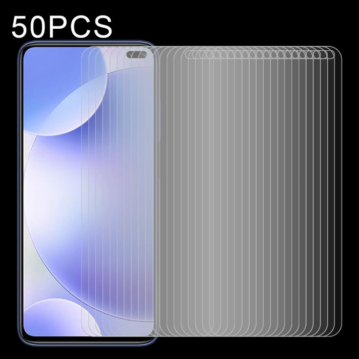 50 PCS 0.26mm 9H Dureza superficial 2.5D Película de media pantalla de vidrio templado a prueba de explosiones, For Xiaomi Redmi Note 9 Pro, For Xiaomi Redmi Note 9 Pro Max, For Xiaomi Redmi K30, For Xiaomi MI 10 (50 PCS), For Xiaomi MI 10 Pro (50 PCS)...