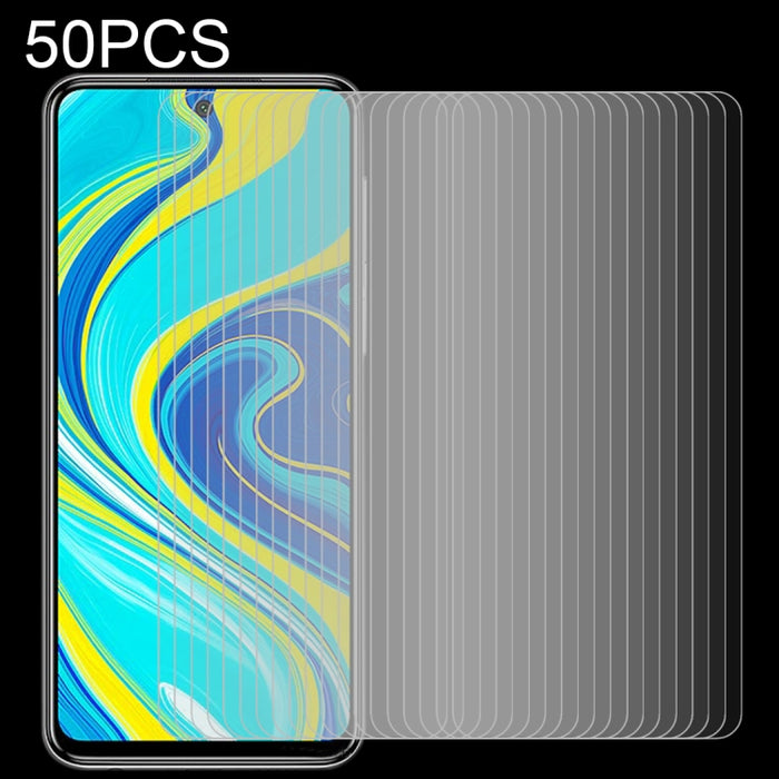 50 PCS 0.26mm 9H Dureza superficial 2.5D Película de media pantalla de vidrio templado a prueba de explosiones, For Xiaomi Redmi Note 9 Pro, For Xiaomi Redmi Note 9 Pro Max, For Xiaomi Redmi K30, For Xiaomi MI 10 (50 PCS), For Xiaomi MI 10 Pro (50 PCS)...