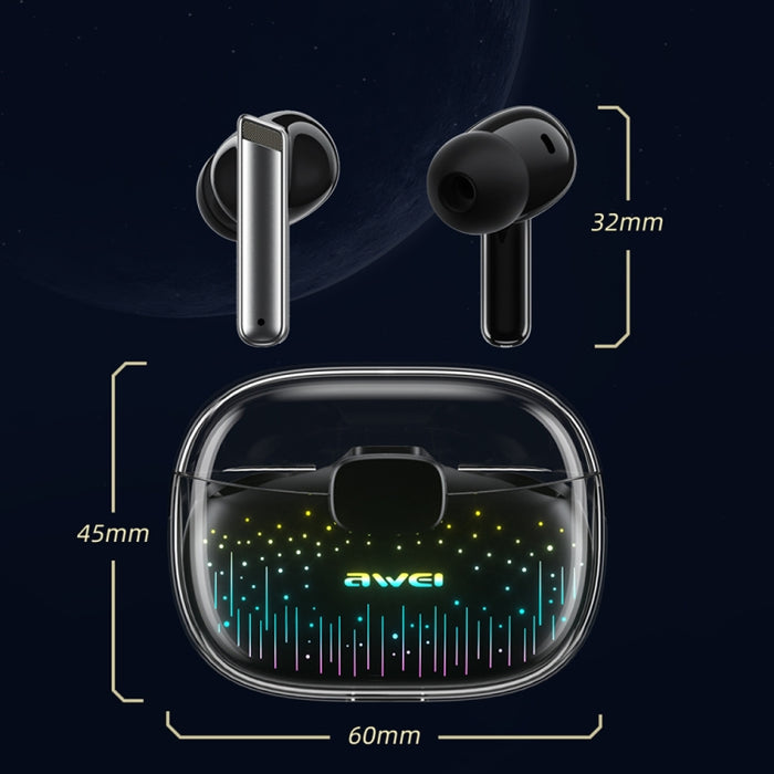 Audífonos inalámbricos Bluetooth para juegos awei T52 Pro True