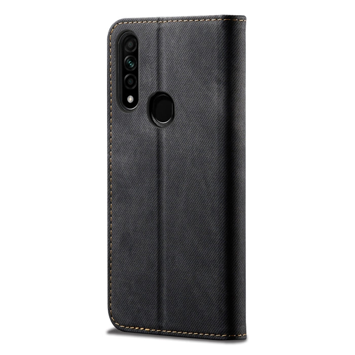 Estuche de cuero con tapa horizontal de estilo casual de textura de mezclilla con soporte y ranuras para tarjetas y billetera, For OPPO A8 / A31 (2020), For OPPO A91 / F15 / Reno 3, For OPPO Find X2, For OPPO Find X2 Pro, For OPPO Realme X50           ...
