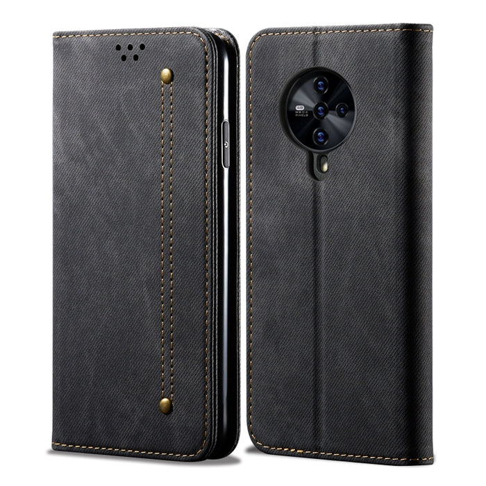 Estuche de cuero con tapa horizontal de estilo casual de textura de mezclilla con soporte y ranuras para tarjetas y billetera, For OPPO A8 / A31 (2020), For OPPO A91 / F15 / Reno 3, For OPPO Find X2, For OPPO Find X2 Pro, For OPPO Realme X50           ...