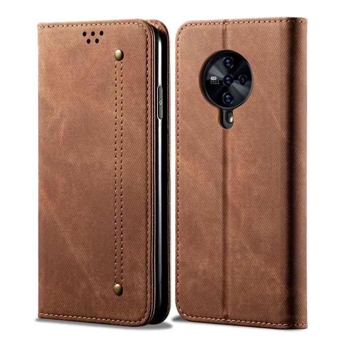 Estuche de cuero con tapa horizontal de estilo casual de textura de mezclilla con soporte y ranuras para tarjetas y billetera, For OPPO A8 / A31 (2020), For OPPO A91 / F15 / Reno 3, For OPPO Find X2, For OPPO Find X2 Pro, For OPPO Realme X50           ...