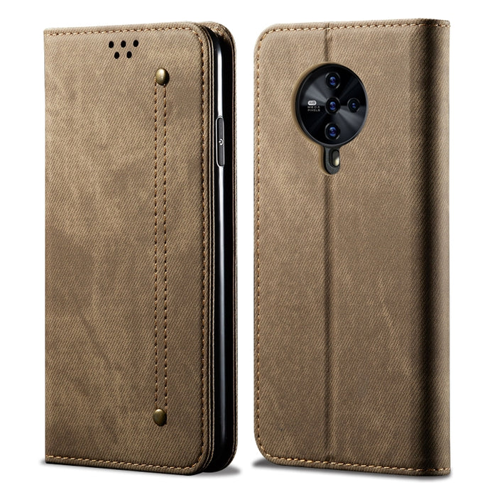 Estuche de cuero con tapa horizontal de estilo casual de textura de mezclilla con soporte y ranuras para tarjetas y billetera, For OPPO A8 / A31 (2020), For OPPO A91 / F15 / Reno 3, For OPPO Find X2, For OPPO Find X2 Pro, For OPPO Realme X50           ...