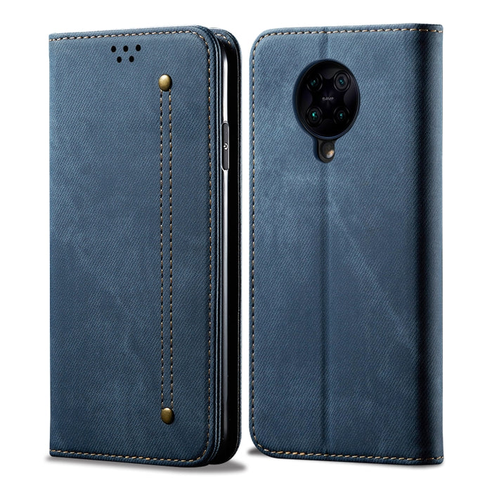 Estuche de cuero con tapa horizontal de estilo casual de textura de mezclilla con soporte y ranuras para tarjetas y billetera, For OPPO A8 / A31 (2020), For OPPO A91 / F15 / Reno 3, For OPPO Find X2, For OPPO Find X2 Pro, For OPPO Realme X50           ...