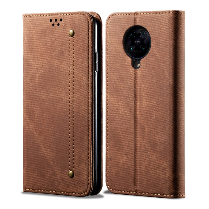 Estuche de cuero con tapa horizontal de estilo casual de textura de mezclilla con soporte y ranuras para tarjetas y billetera, For OPPO A8 / A31 (2020), For OPPO A91 / F15 / Reno 3, For OPPO Find X2, For OPPO Find X2 Pro, For OPPO Realme X50           ...