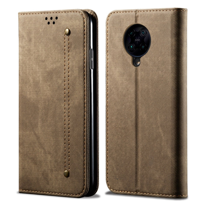 Estuche de cuero con tapa horizontal de estilo casual de textura de mezclilla con soporte y ranuras para tarjetas y billetera, For OPPO A8 / A31 (2020), For OPPO A91 / F15 / Reno 3, For OPPO Find X2, For OPPO Find X2 Pro, For OPPO Realme X50           ...